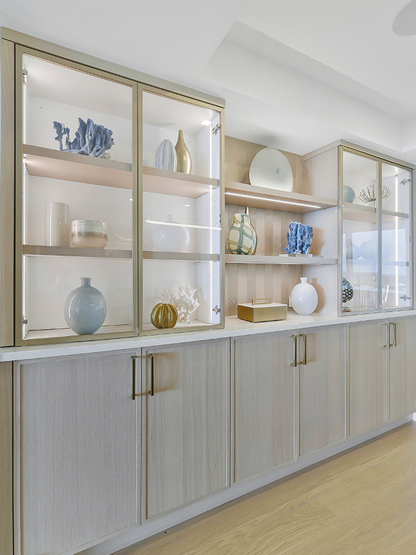 St. Pierre built in remodel after - Diana Hall Interior Design Naples