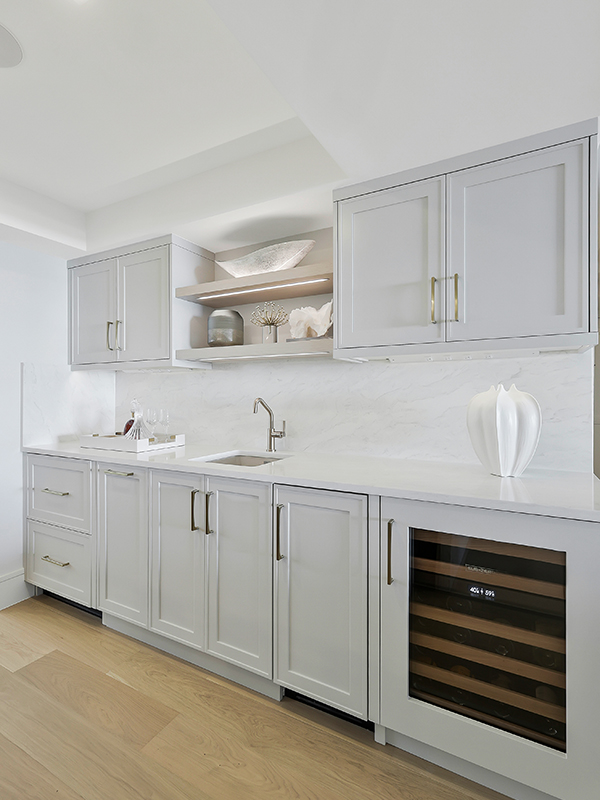 St. Pierre kitchen remodel after - Diana Hall Interior Design Naples