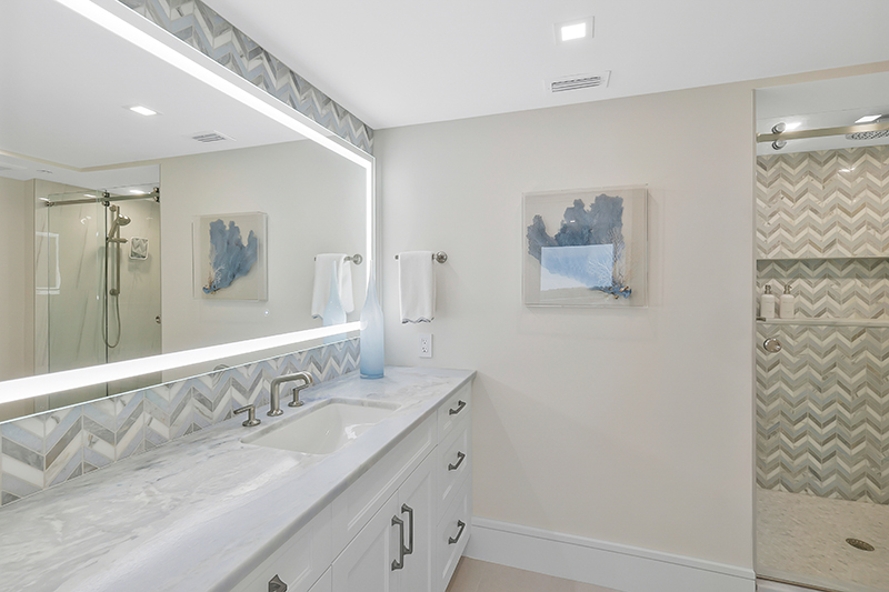 St. Pierre guest bath remodel after - Diana Hall Interior Design Naples