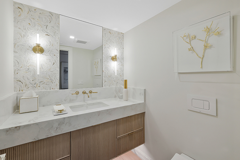  St. Pierre bathroom remodel after - Diana Hall Interior Design Naples