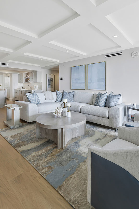 St. Pierre living room remodel after - Diana Hall Interior Design Naples