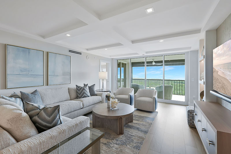 St. Pierre livingroom remodel after - Diana Hall Interior Design Naples