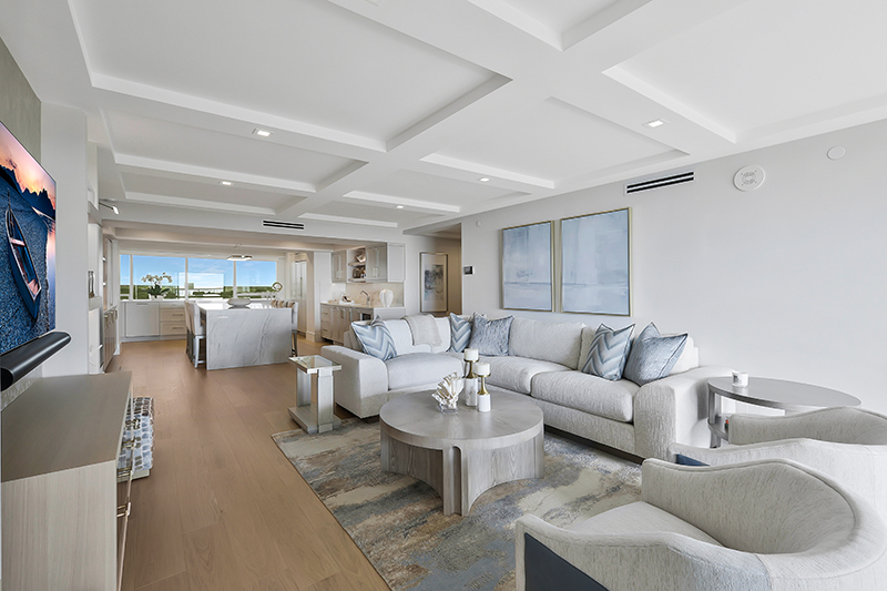 St. Pierre livingroom remodel after - Diana Hall Interior Design Naples