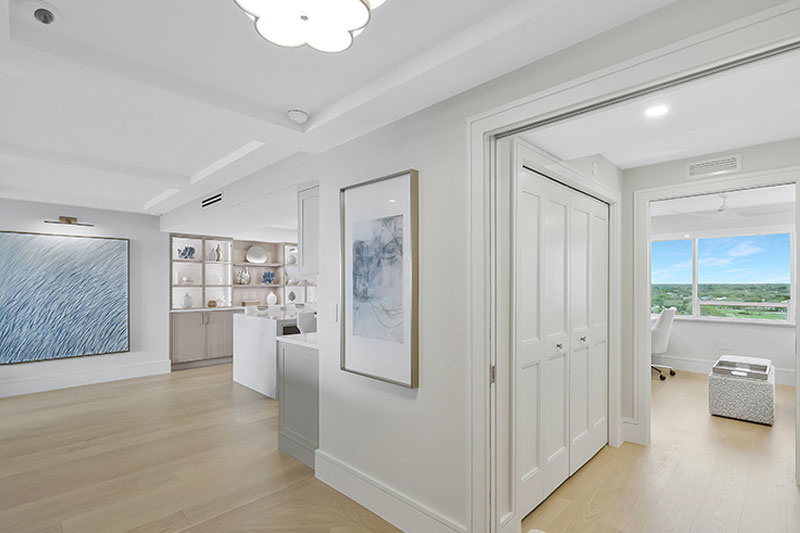 St. Pierre foyer remodel after - Diana Hall Interior Design Naples
