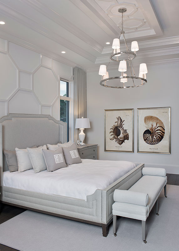 master bedroom interior design by Diana Hall Design Naples