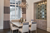 dining room interior design by Diana Hall Design Naples