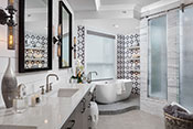 Dunes Bathroom Remodel Modern Tub and Tile Interior Design