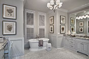 master bathroom interior design by Diana Hall Design Naples