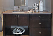 guest bath interior design by Diana Hall Design Naples