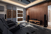 Image of theater interior design by Diana Hall Design Naples