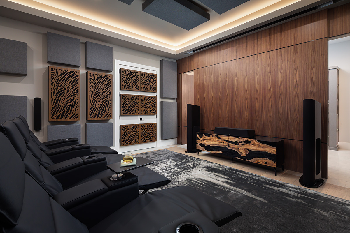 Image of theater interior design by Diana Hall Design Naples