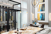 Image of bar interior design by Diana Hall Design Naples