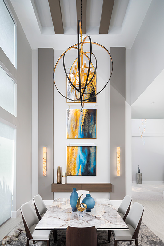 Image of dining room interior design by Diana Hall Design Naples
