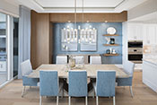 Image of dining room interior design by Diana Hall Design Naples