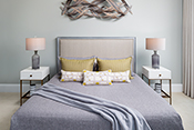 guest room interior design by Diana Hall Design Naples