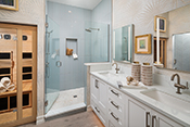 master bath interior design by Diana Hall Design Naples