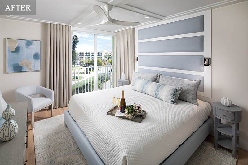 St Croix master bedroom redesign after - Diana Hall Interior Design Naples